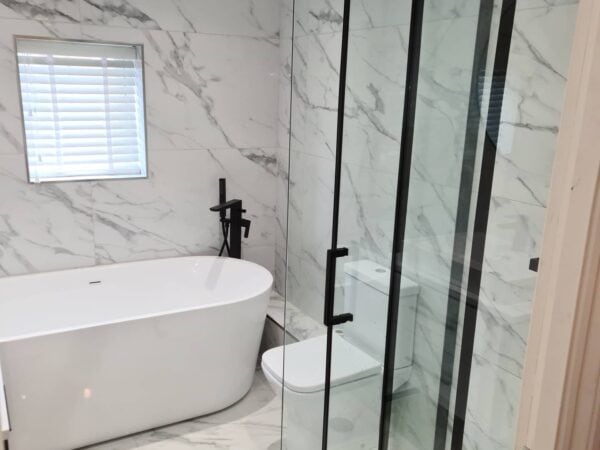 Bathroom fit and tiling
